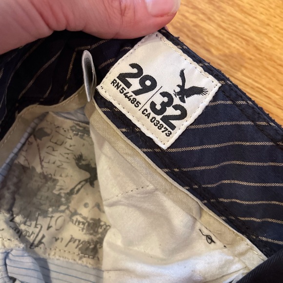 💜 5 for $25 or 3 for $18 American Eagle men’s black khaki straight leg p… - Picture 4 of 8